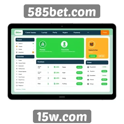 Avaliação da interface de usuário do 585bet.com